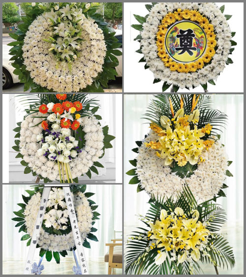 河南南阳社旗县唐庄乡官营村花圈速递